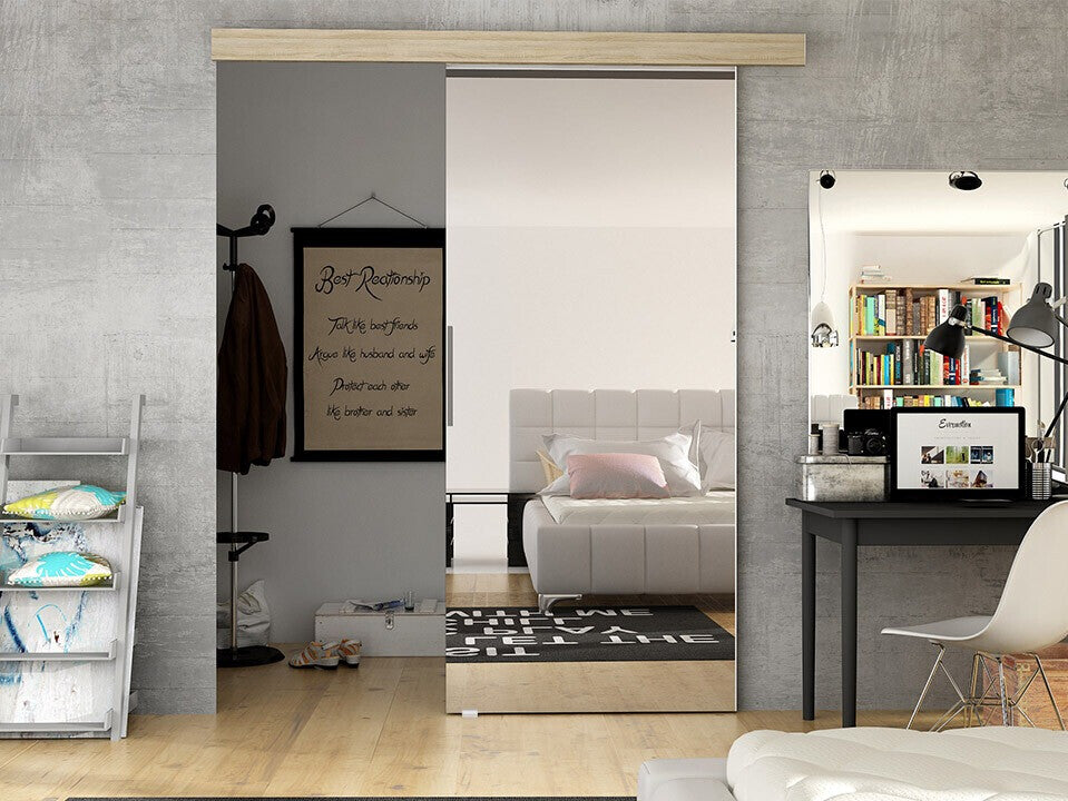 Tolóajtók Drzwi przesuwne MARTI II + samodomykacz (Melanie), Szín: Sonoma tölgy