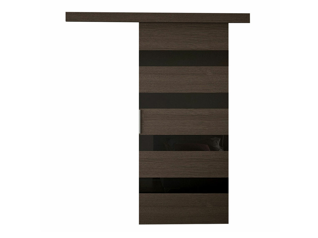 Tolóajtók Drzwi przesuwne LEO V + samodomykacz, Szín: Barna + Fekete