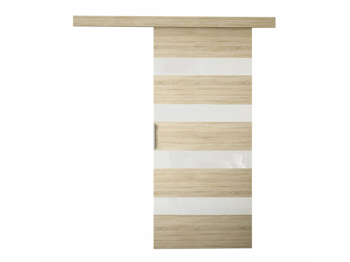 Tolóajtók Drzwi przesuwne LEO V + samodomykacz, Szín: Sonoma tölgy + Fehér