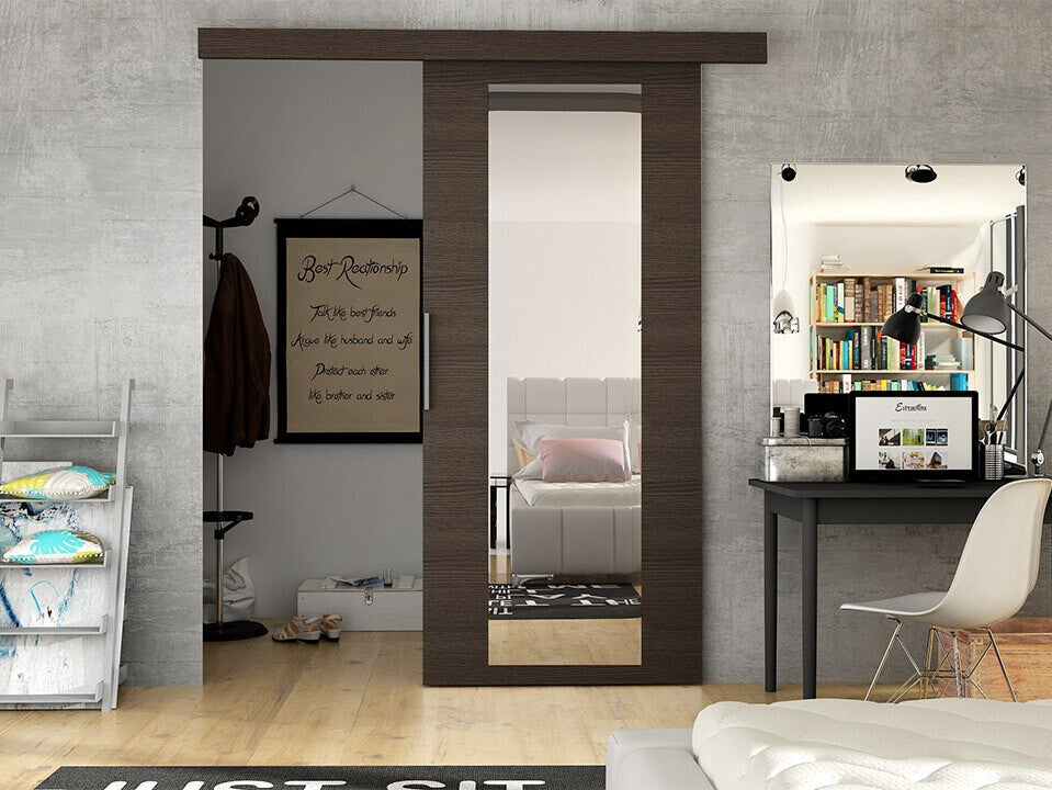 Tolóajtók Drzwi przesuwne LEO IV + samodomykacz, Szín: Barna