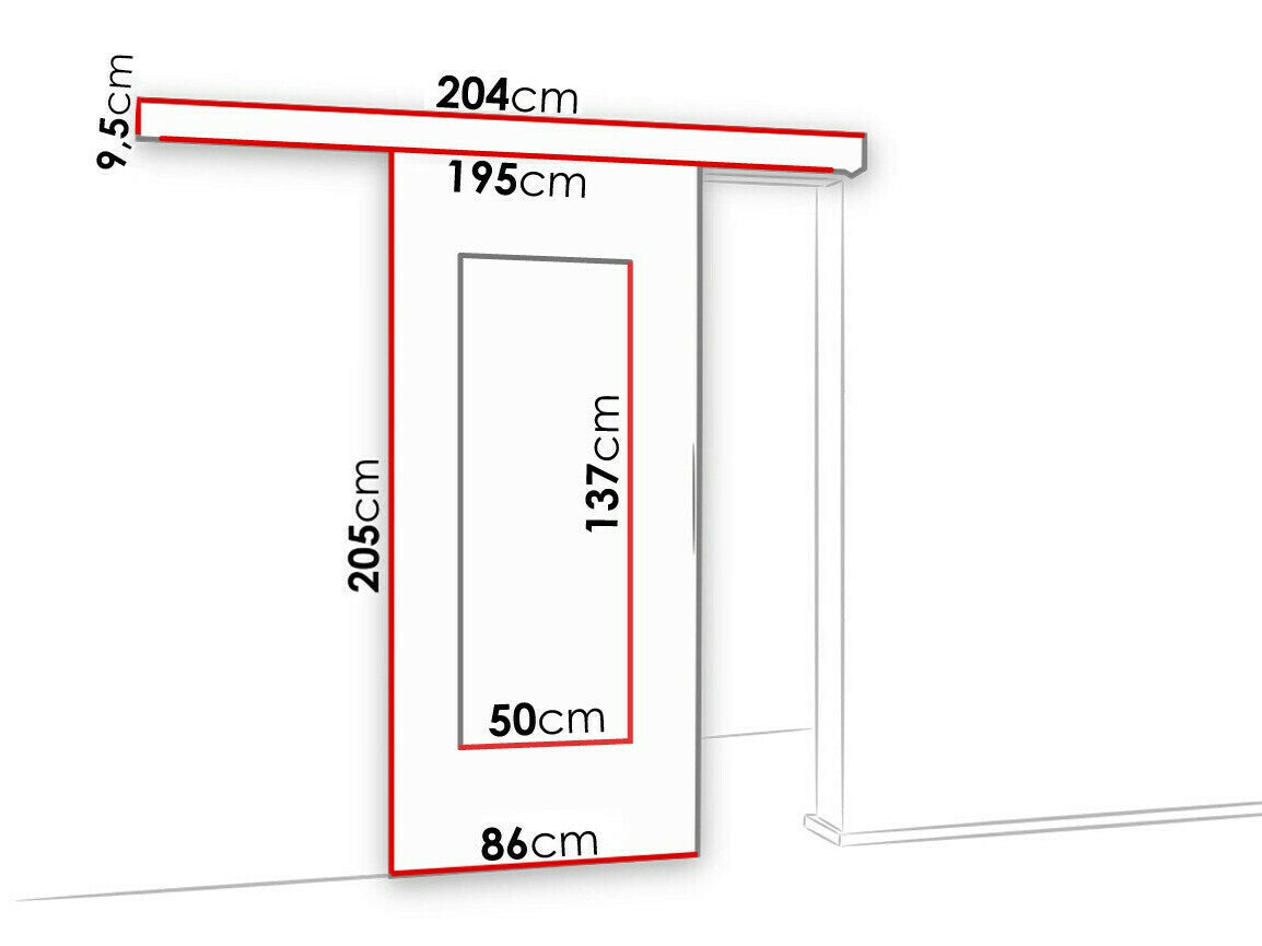 Tolóajtók Drzwi MALIBU WZORY M-7 80 + samodomykacz, Szín: Sötét kőris