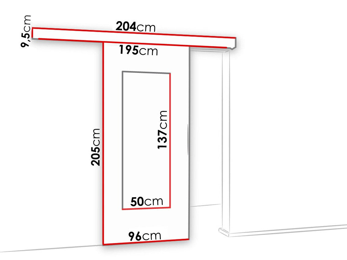 Tolóajtók Drzwi MALIBU WZORY M-7 90 + samodomykacz, Szín: Sötét kőris