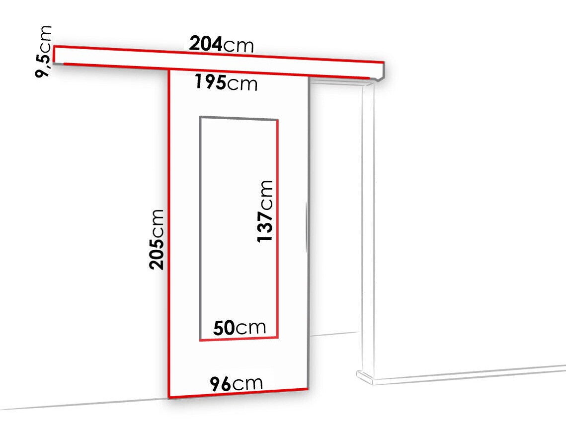 Tolóajtók Drzwi MALIBU WZORY M-7 90 + samodomykacz, Szín: Antracit