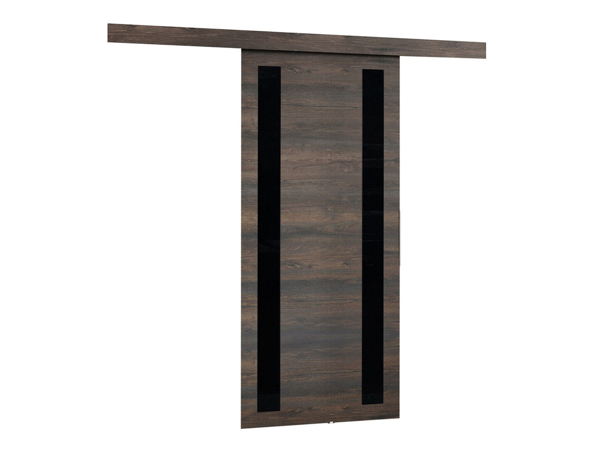 Tolóajtók Drzwi MALIBU WZORY M-6 80 + samodomykacz, Szín: Sötét kőris + Fekete