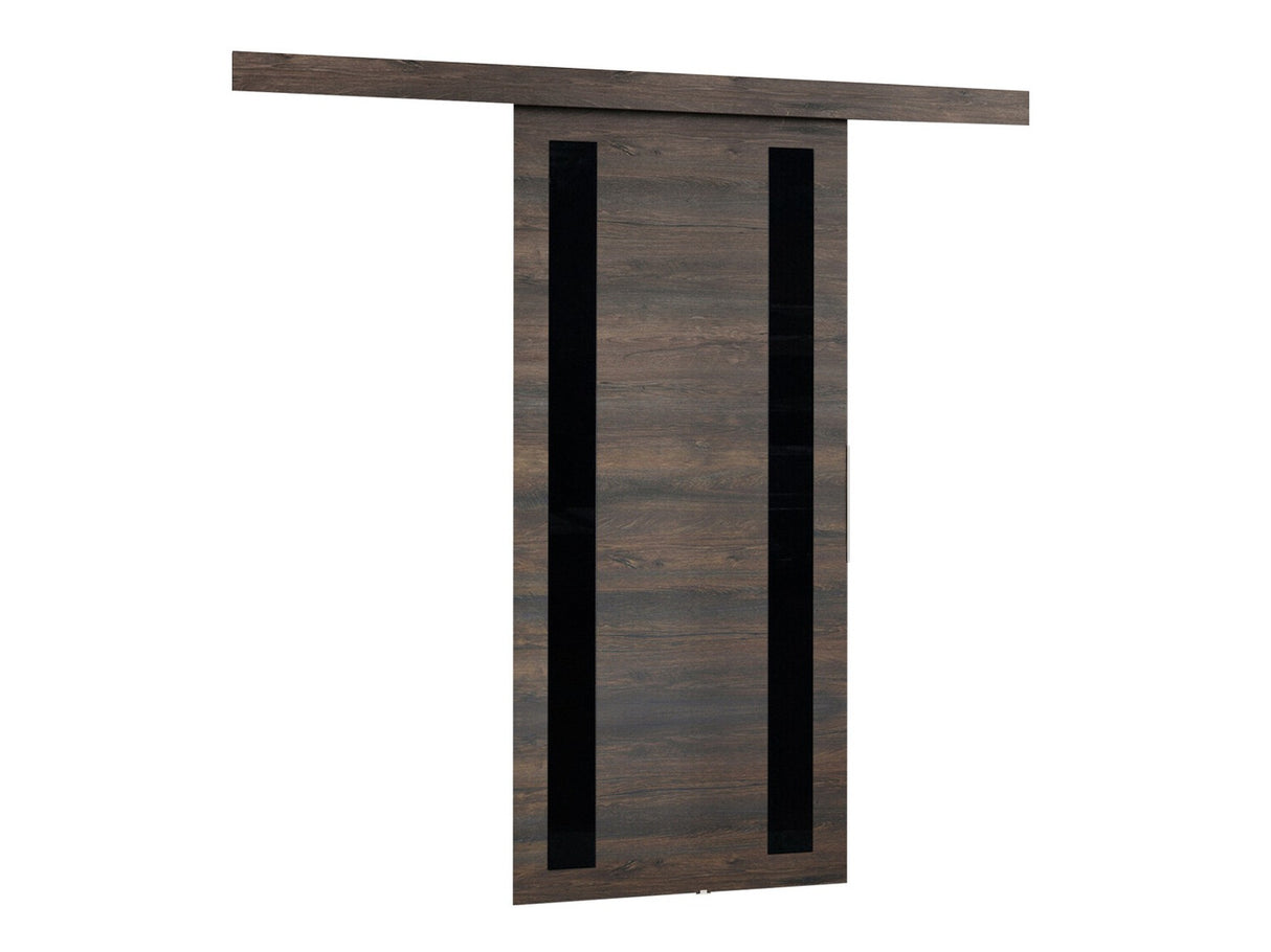 Tolóajtók Drzwi MALIBU WZORY M-6 90 + samodomykacz ( Merenem), Szín: Sötét kőris + Fekete