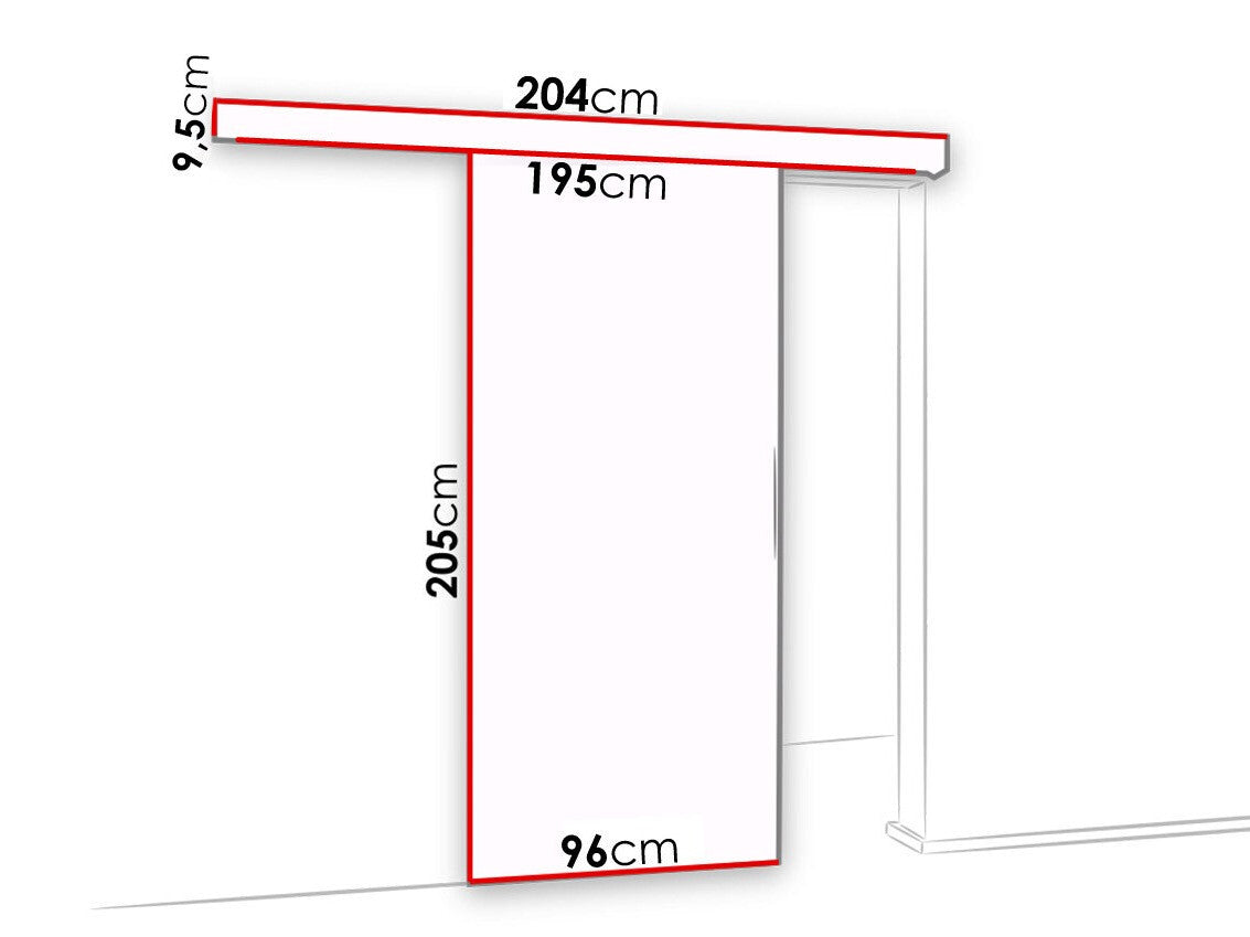 Tolóajtók Drzwi MALIBU WZORY M-6 90 + samodomykacz ( Merenem), Szín: Antracit + Fekete