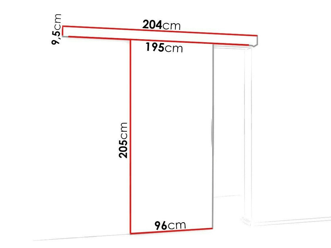 Tolóajtók Drzwi MALIBU WZORY M-5 90 + samodomykacz, Szín: Sötét kőris + Fekete