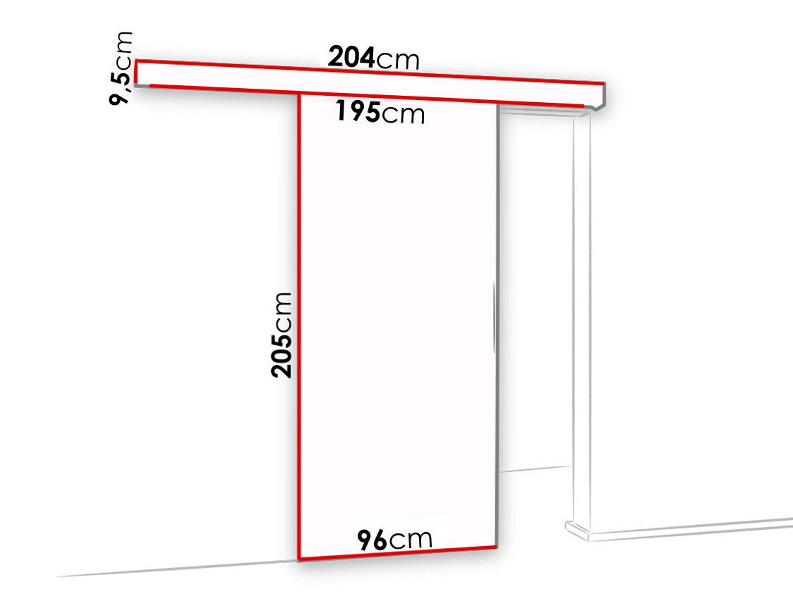Tolóajtók Drzwi MALIBU WZORY M-4 90 + samodomykacz, Szín: Antracit + Fekete