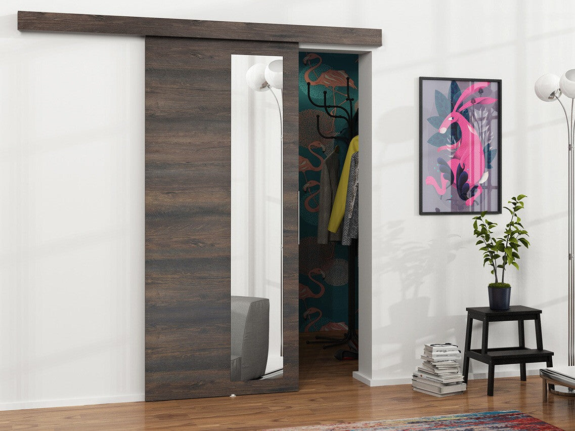 Tolóajtók Drzwi MALIBU WZORY M-3 90 + samodomykacz, Szín: Sötét kőris