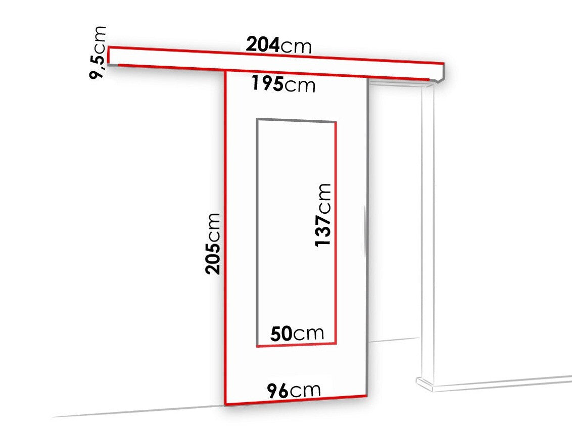 Tolóajtók Drzwi MALIBU WZORY M-3 90 + samodomykacz, Szín: Antracit
