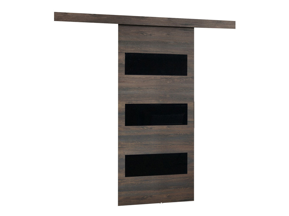 Tolóajtók Drzwi MALIBU WZORY M-2 80 + samodomykacz, Szín: Sötét kőris + Fekete