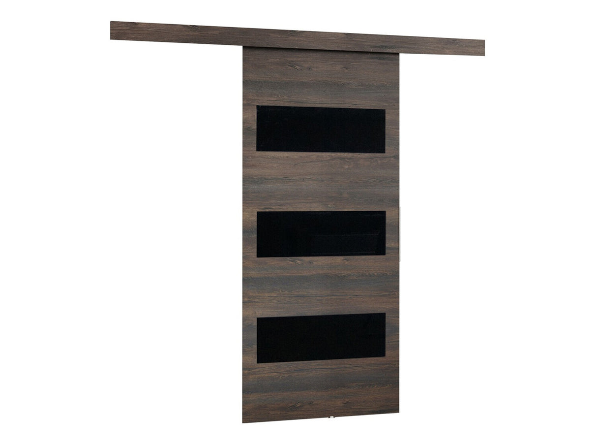 Tolóajtók Drzwi MALIBU WZORY M-2 100 + samodomykacz, Szín: Sötét kőris + Fekete