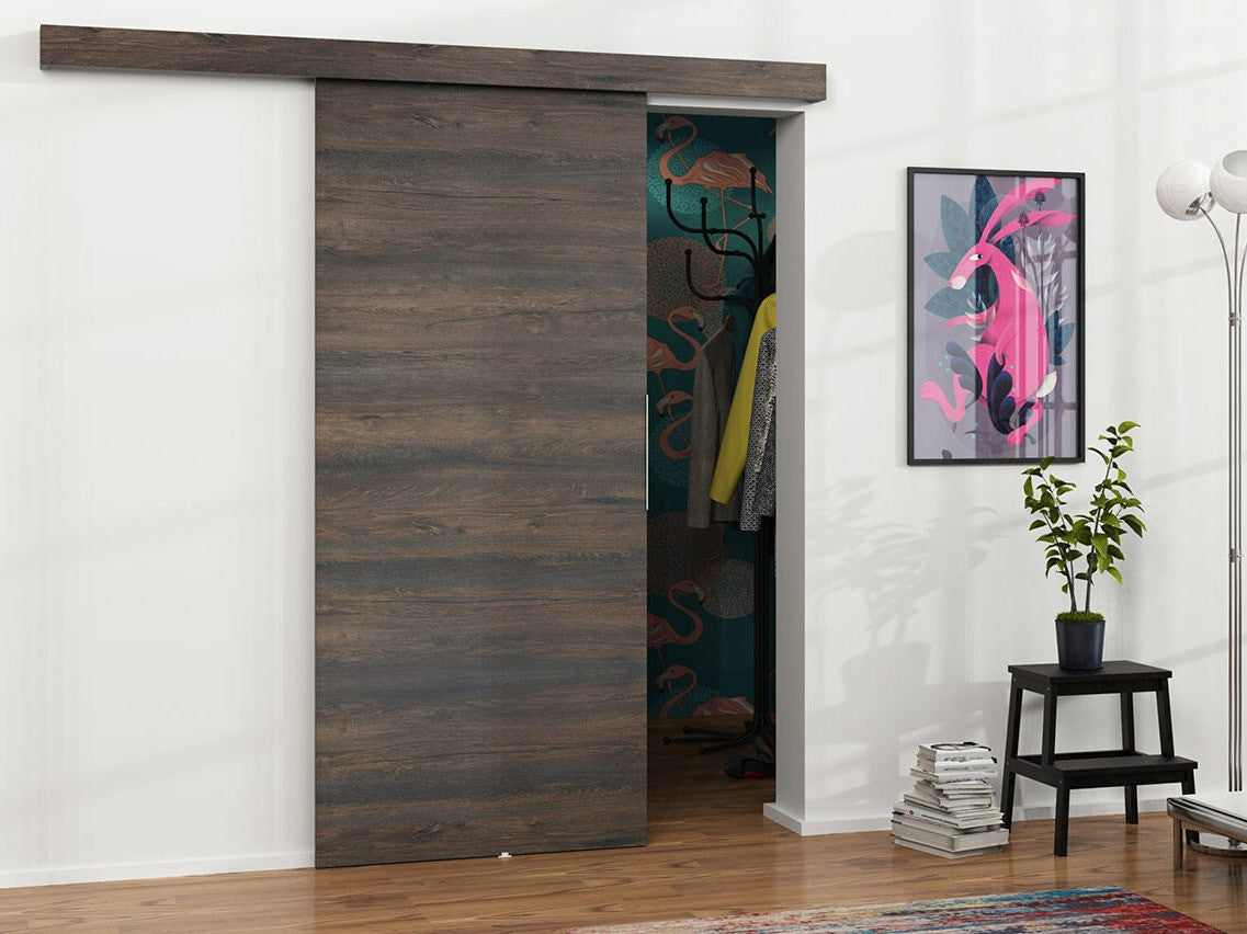 Tolóajtók Drzwi MALIBU 100 + samodomykacz, Szín: Sötét kőris