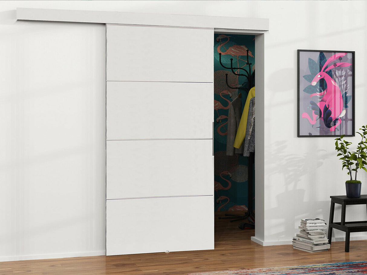 Tolóajtók Drzwi MALIBU PLUS 100 + samodomykacz, Szín: Fehér