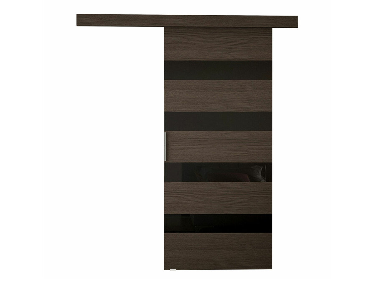 Tolóajtók Drzwi przesuwne RUBI V + samodomykacz, Szín: Barna + Fekete