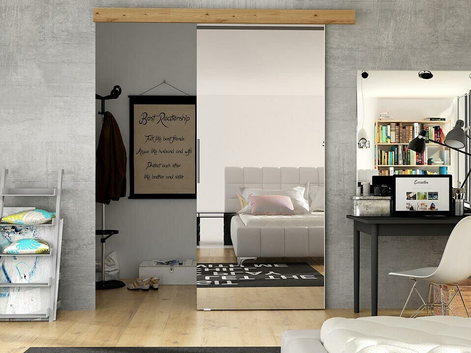 Tolóajtók Drzwi przesuwne RUBI II + samodomykacz, Szín: Artisan tölgy