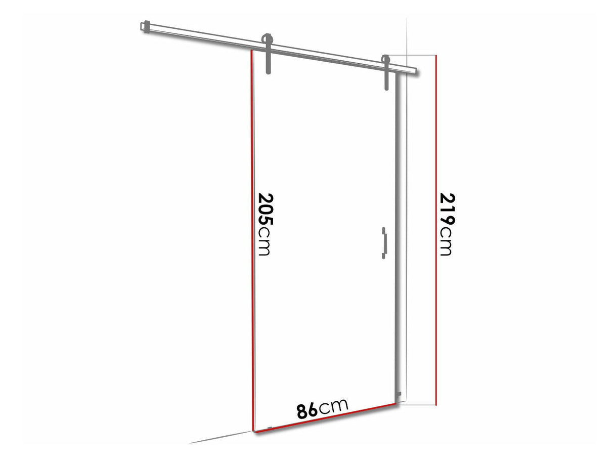 Tolóajtók Drzwi RETRO 4 80 + samodomykacz, Szín: Antracit + Fekete