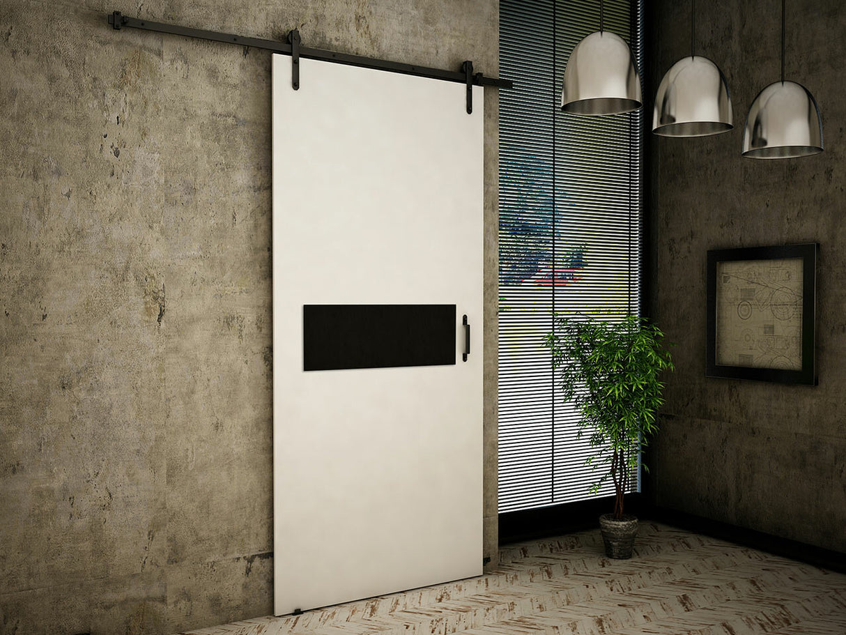 Tolóajtók Drzwi RETRO 4 100 + samodomykacz, Szín: Fehér + Fekete