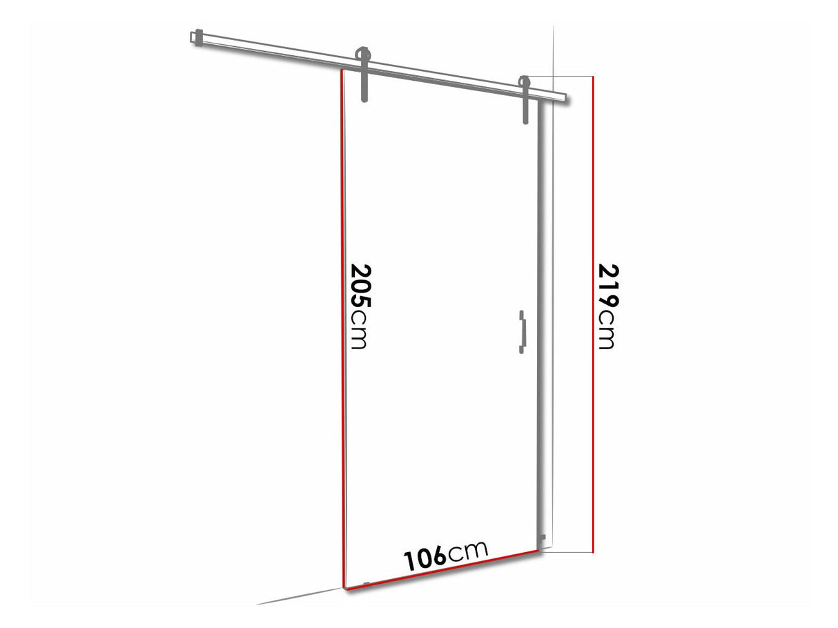 Tolóajtók Drzwi RETRO 4 100 + samodomykacz, Szín: Fehér + Fekete