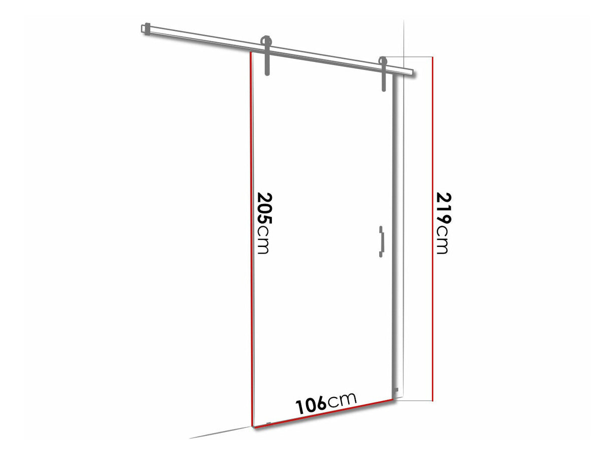 Tolóajtók Drzwi RETRO 2 100 + samodomykacz (Roko II), Szín: Fehér + Fekete