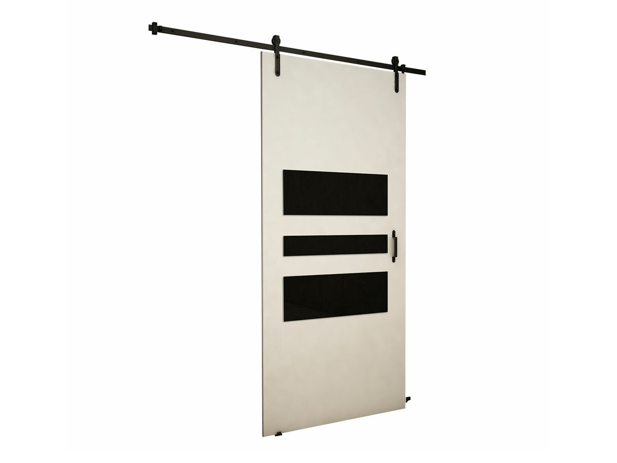 Tolóajtók Drzwi RETRO 1 80 + samodomykacz, Szín: Fehér + Fekete