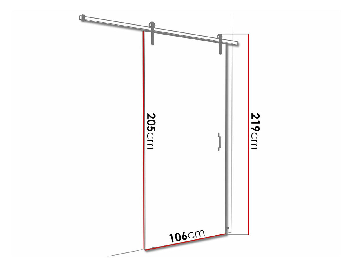 Tolóajtók Drzwi RETRO 1 100 + samodomykacz, Szín: Sonoma tölgy + Fekete