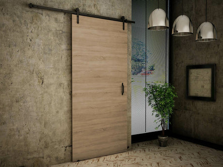 Tolóajtók Drzwi RETRO 90 + samodomykacz, Szín: Sonoma tölgy