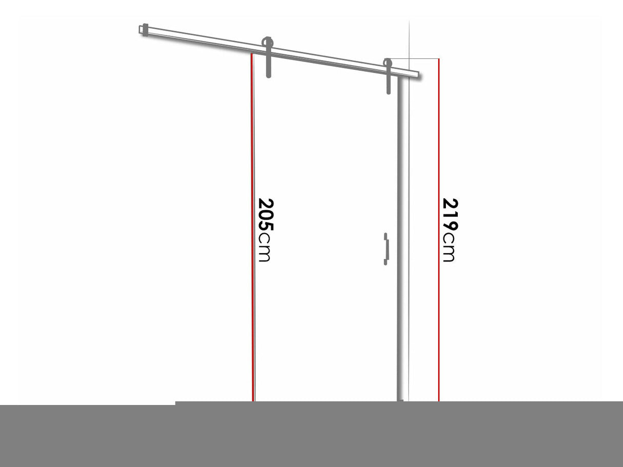 Tolóajtók Drzwi RETRO 100 + samodomykacz, Szín: Antracit