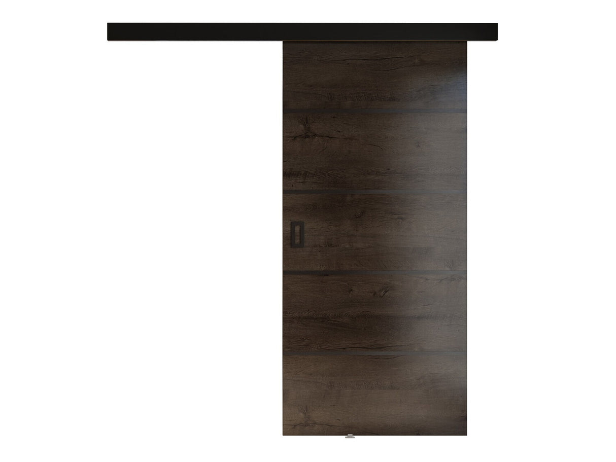 Tolóajtók Drzwi WERDI PLUS 80 + samodomykacz, Szín: Sötét kőris