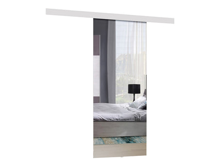 Tolóajtók Drzwi MIRROR 80 + samodomykacz Biały / Lustro