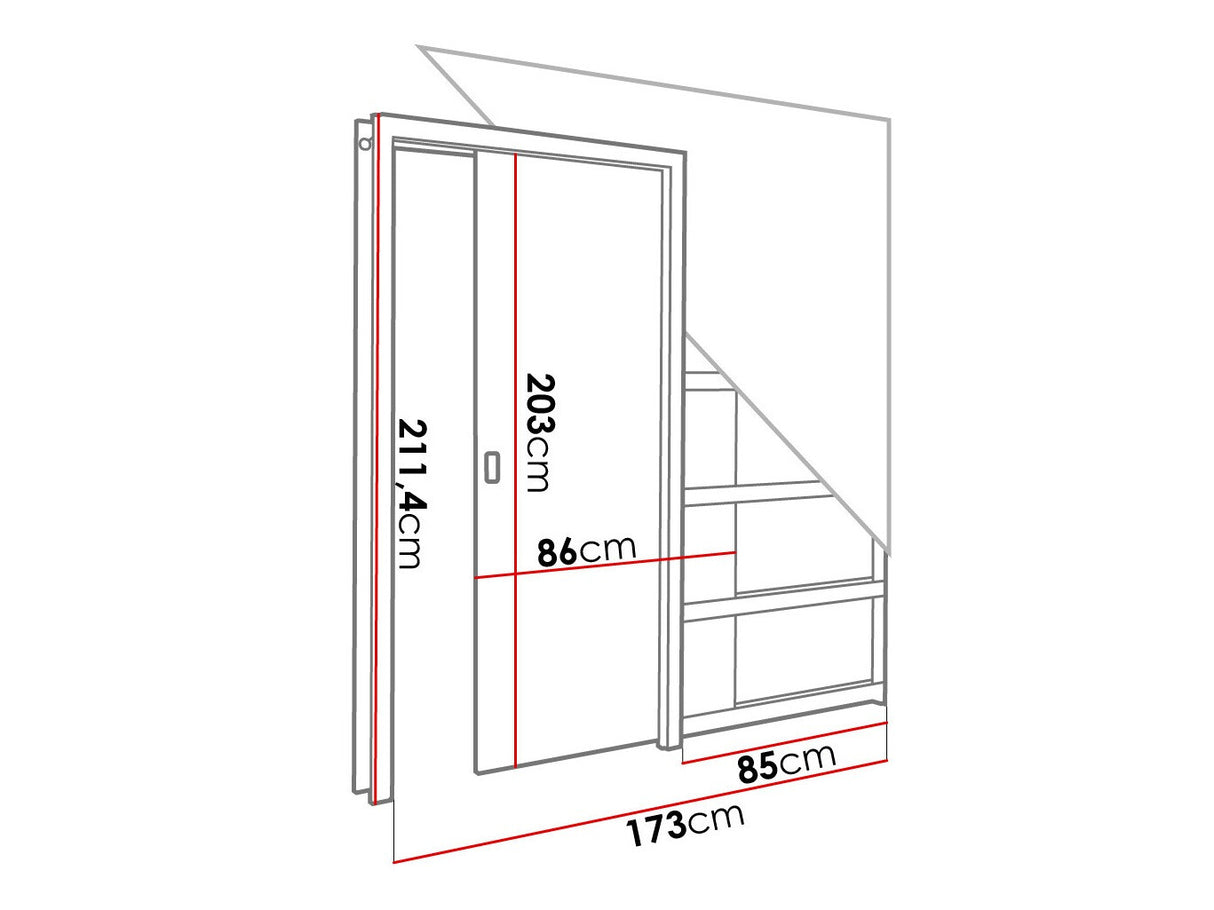 Tolóajtók Drzwi w kasecie EVO 80 (drz+kas+oście), Szín: Fehér