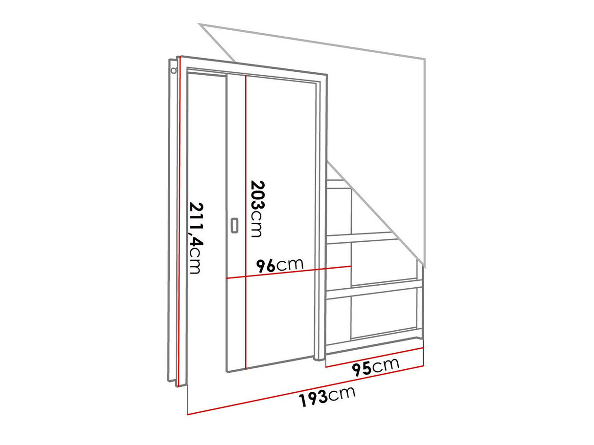 Tolóajtók Drzwi w kasecie EVO 90 (drz+kas+oście), Szín: Fehér