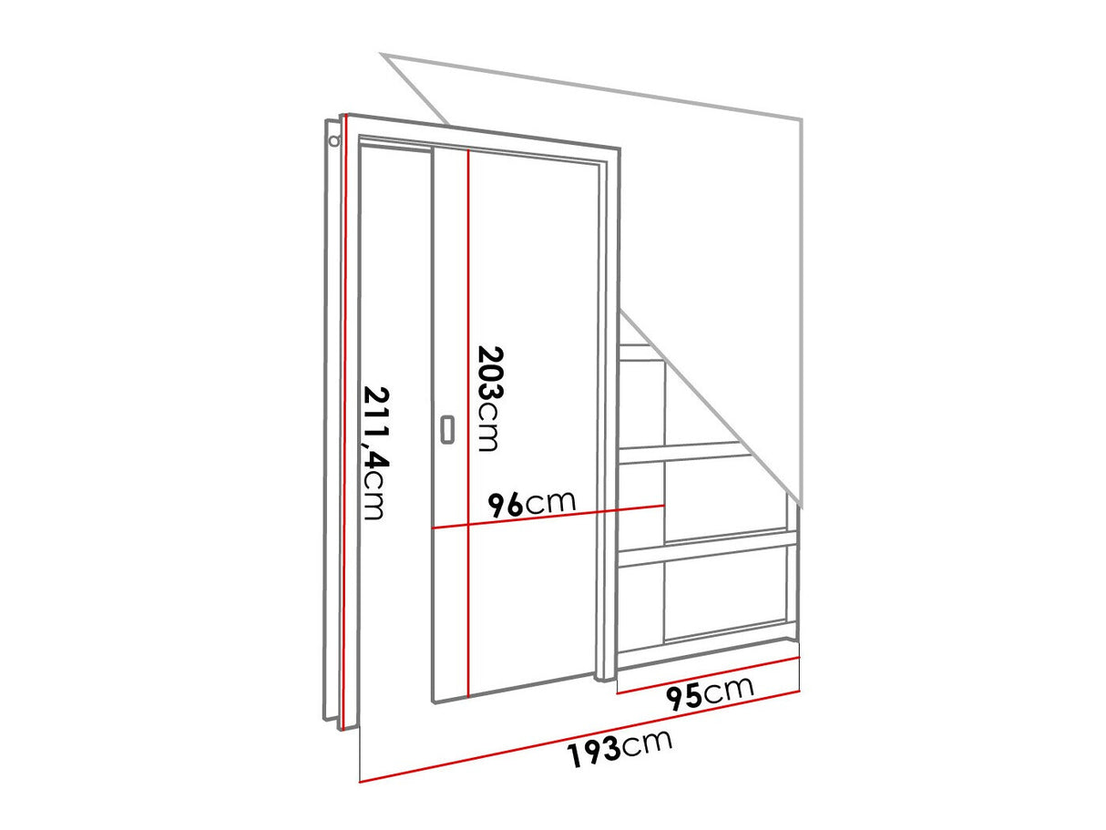 Tolóajtók Drzwi w kasecie EVO 90 (drz+kas+oście), Szín: Sonoma tölgy