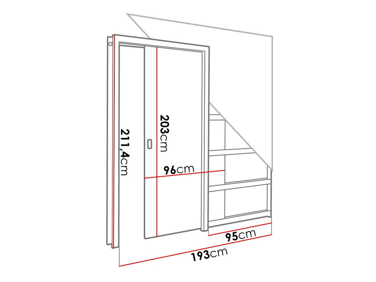 Tolóajtók Drzwi w kasecie EVO 90 (drz+kas+oście), Szín: Antracit