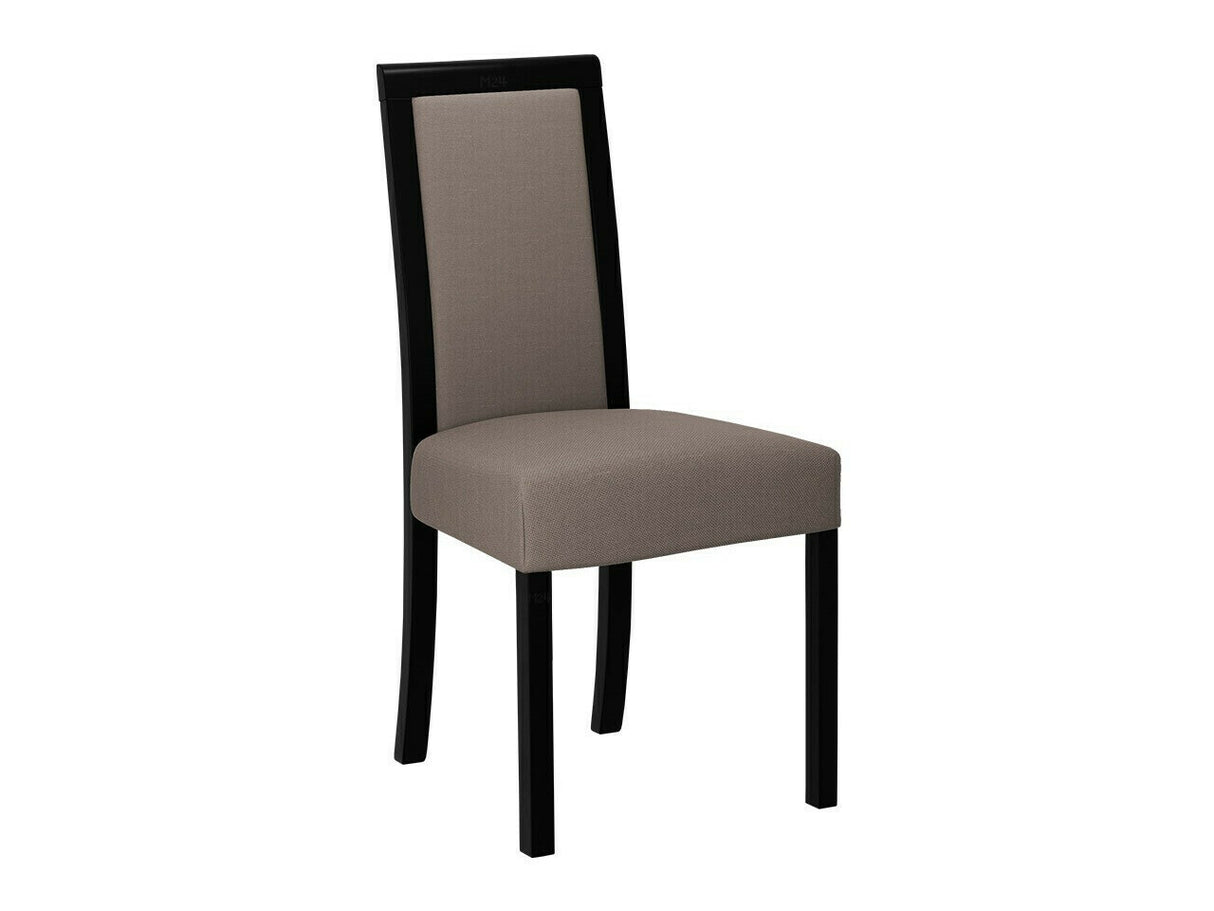 Étkezőgarnitúra 01 (OSLO 3 + ROMA 3), Fa színe: Fekete, Kárpit: Hygge 20