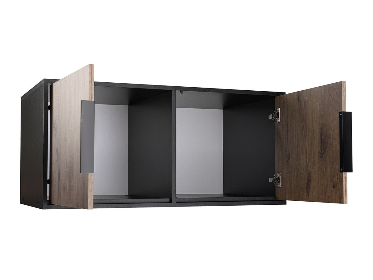 Szekrény LATI D2 NADSTAWKA CZARNY/DAB VIKING