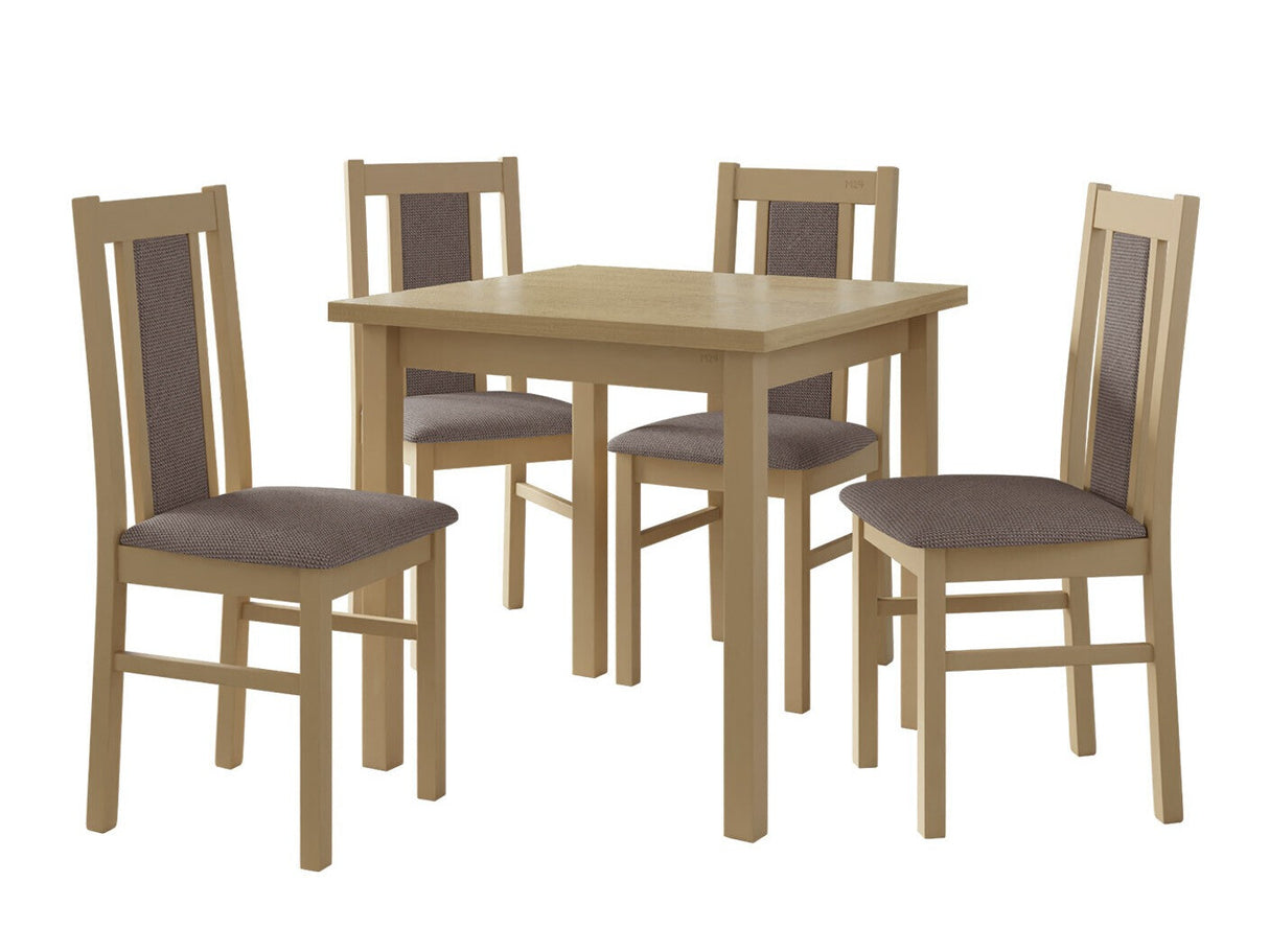 Étkezőgarnitúra 05 (MAX 9 + BOS 14), Fa színe: Sonoma tölgy, Kárpit: Hygge 20