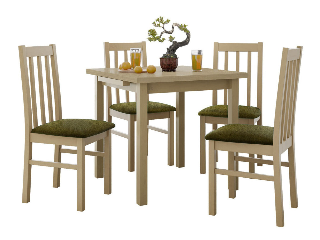 Étkezőgarnitúra 14 (MAX 7 + BOS 10), Fa színe: Sonoma tölgy, Kárpit: Zetta 297