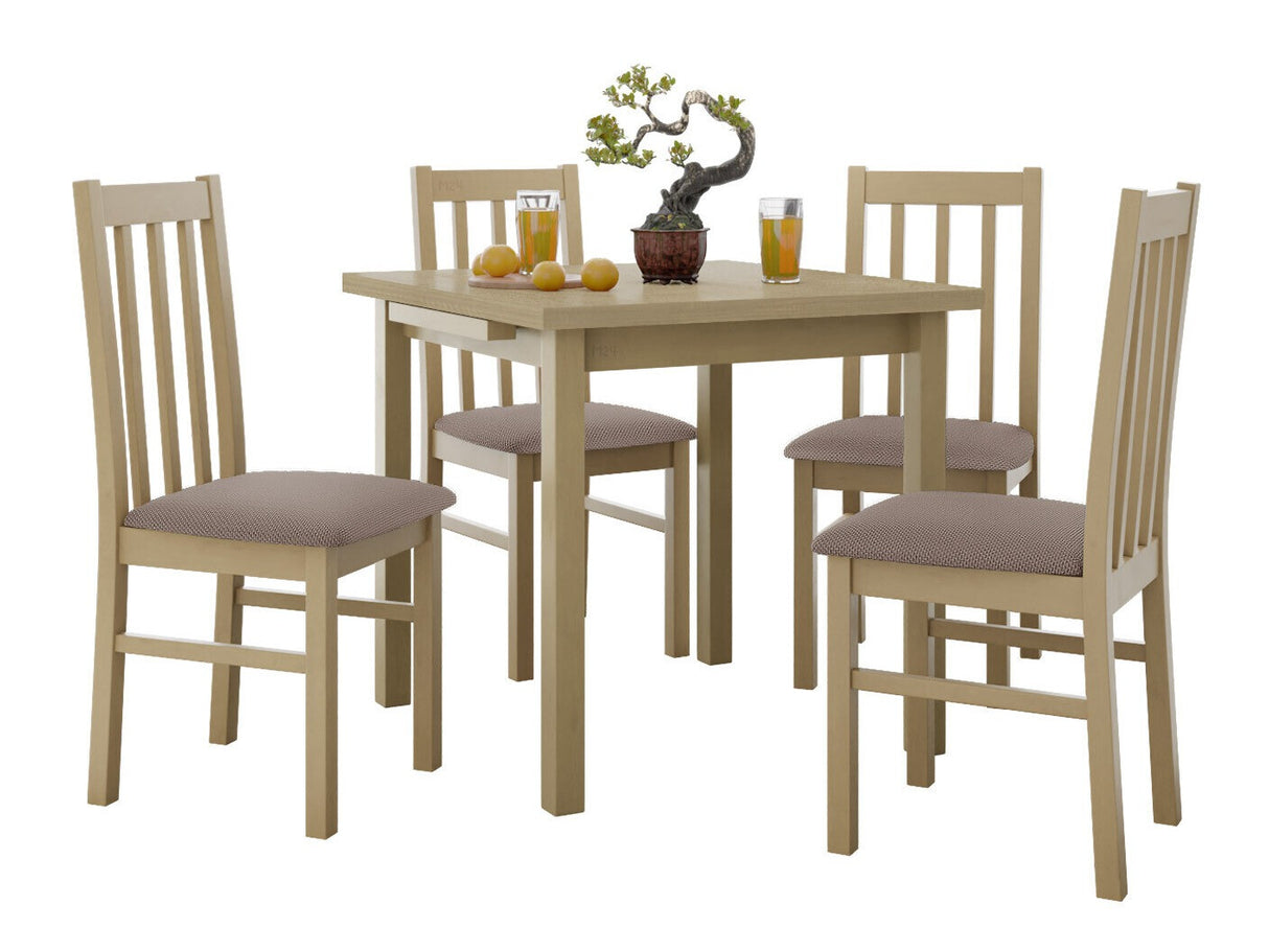 Étkezőgarnitúra 14 (MAX 7 + BOS 10), Fa színe: Sonoma tölgy, Kárpit: Hygge 20