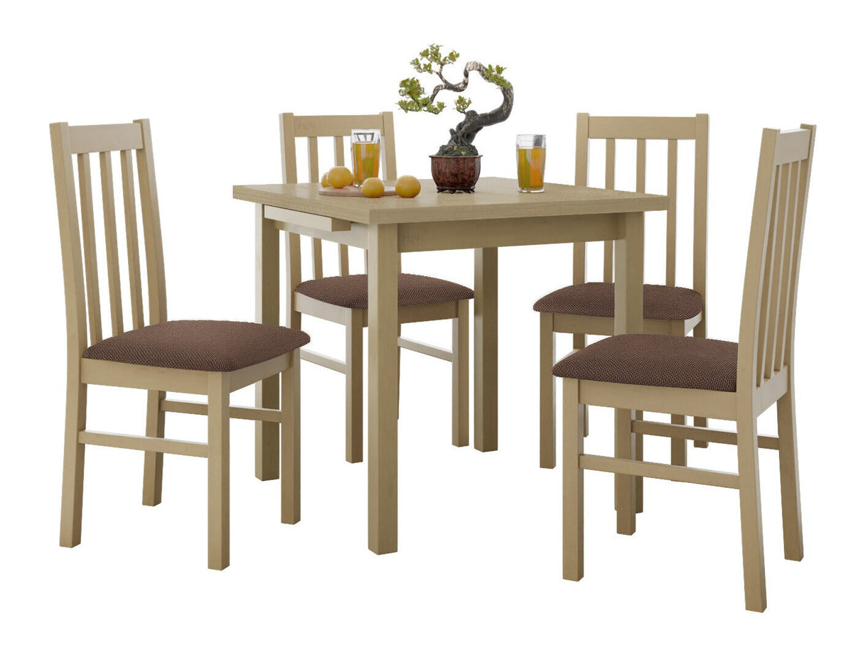 Étkezőgarnitúra 14 (MAX 7 + BOS 10), Fa színe: Sonoma tölgy, Kárpit: Soro 28