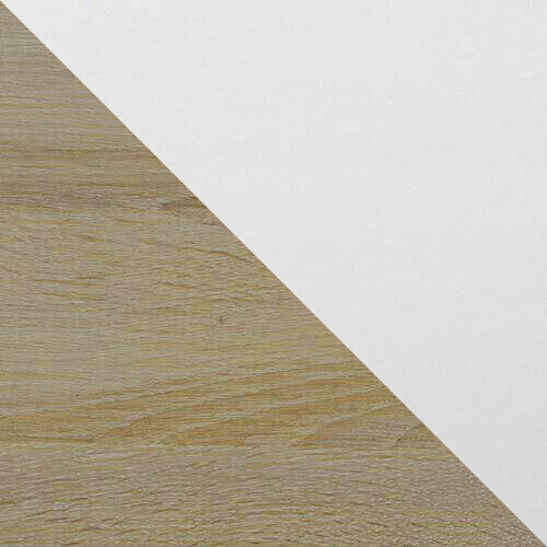 Étkezőgarnitúra 24 (OSLO 6 + LUNA 2) Sonoma, Fa színe: Fehér, Kárpit: Zetta 297