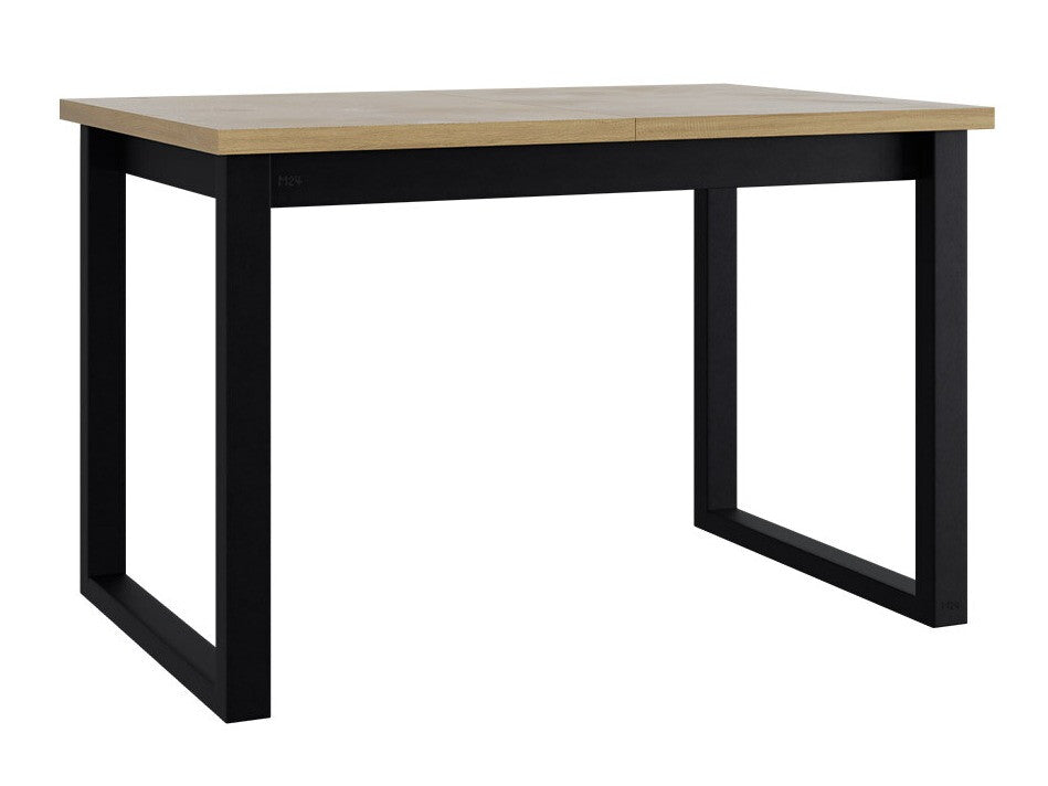 Asztal Stół IKON 3 L LAMINAT Blat: Sonoma / Podst.: Czarny fém 5903211275852 (Sonoma tölgy + Fekete)