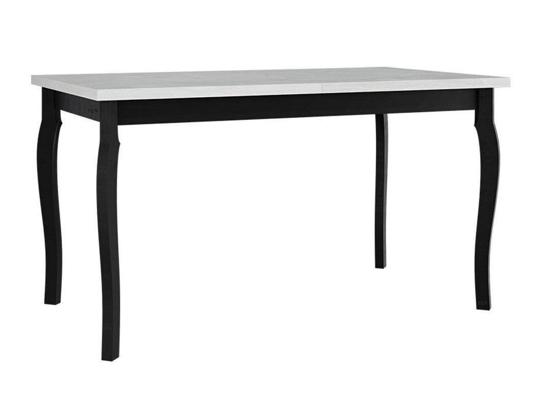 Asztal ALBA 5, Munkalap színe: Fehér, Lábak színe: Fekete