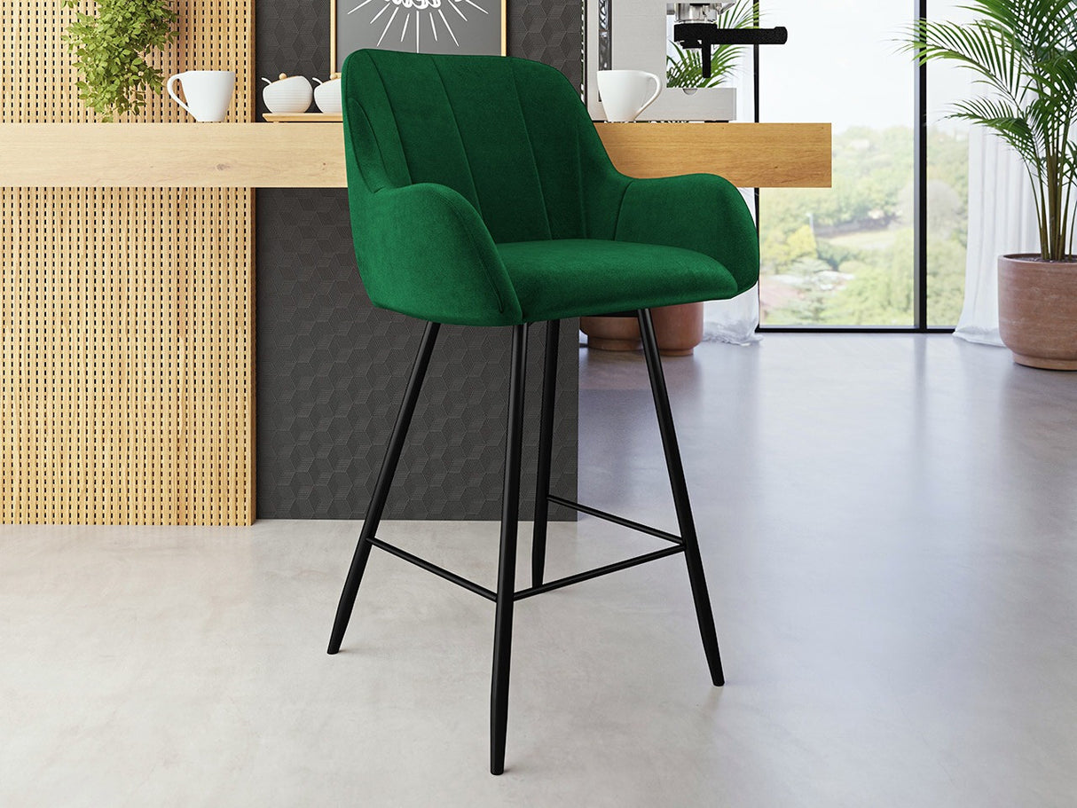 Bárszék Hoker COLIN, Szín: Fekete + Magic Velvet 2225