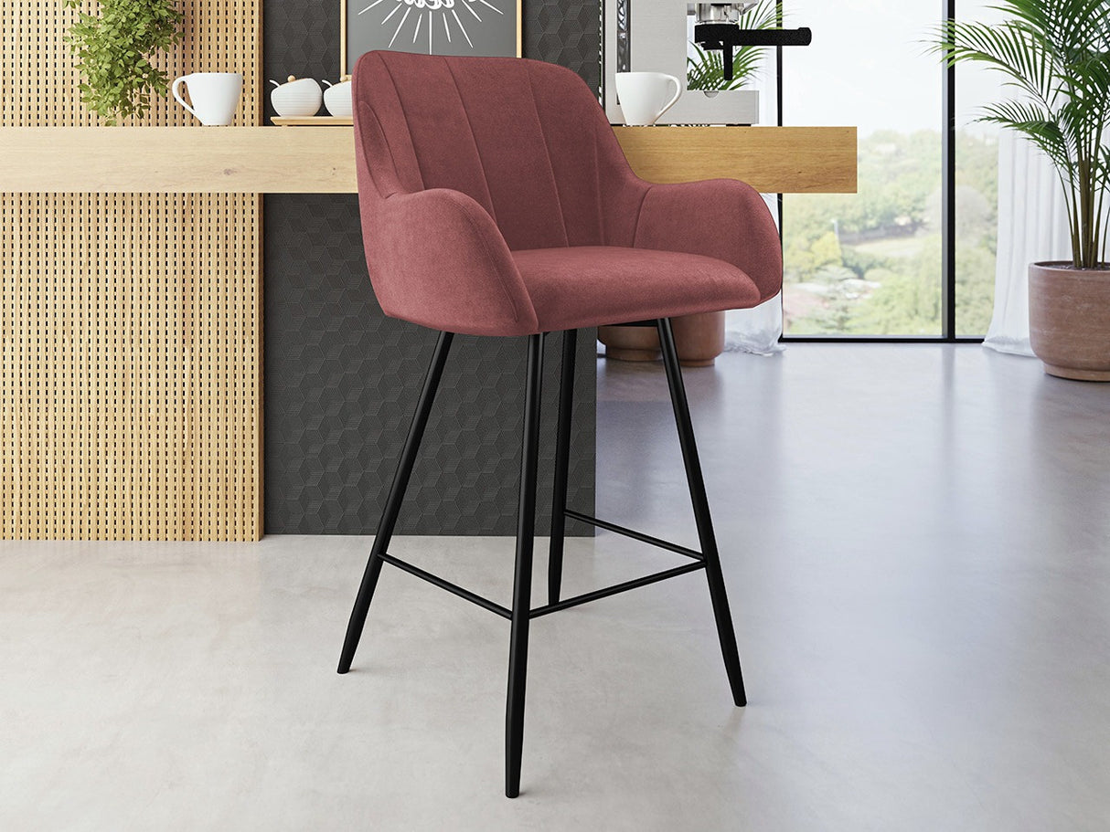 Bárszék Hoker COLIN, Szín: Fekete + Magic Velvet 2258