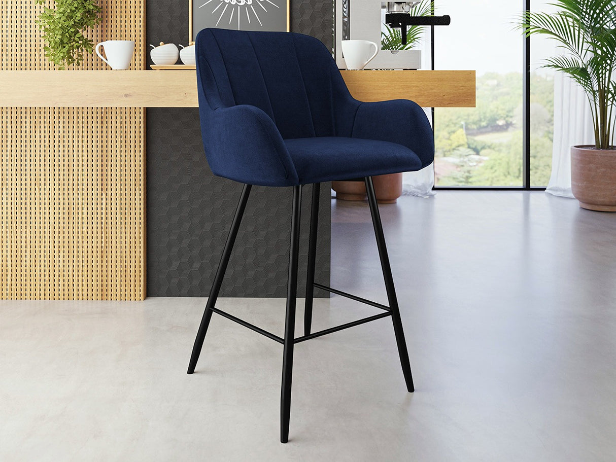 Bárszék Hoker COLIN, Szín: Fekete + Magic Velvet 2216