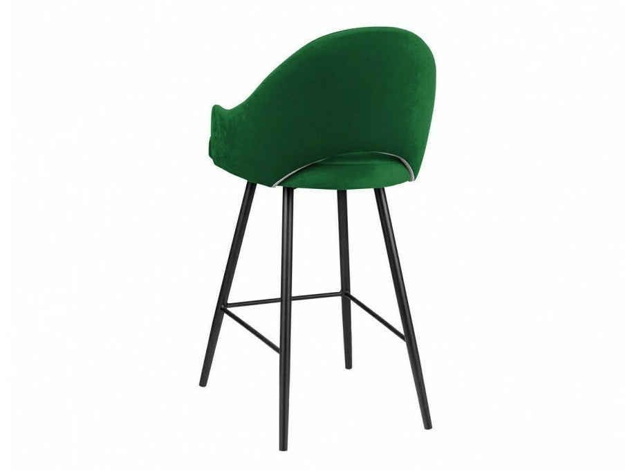 Bárszék Hoker ROSA, Szín: Fekete + Magic Velvet 2225, Lábak színe: Fekete