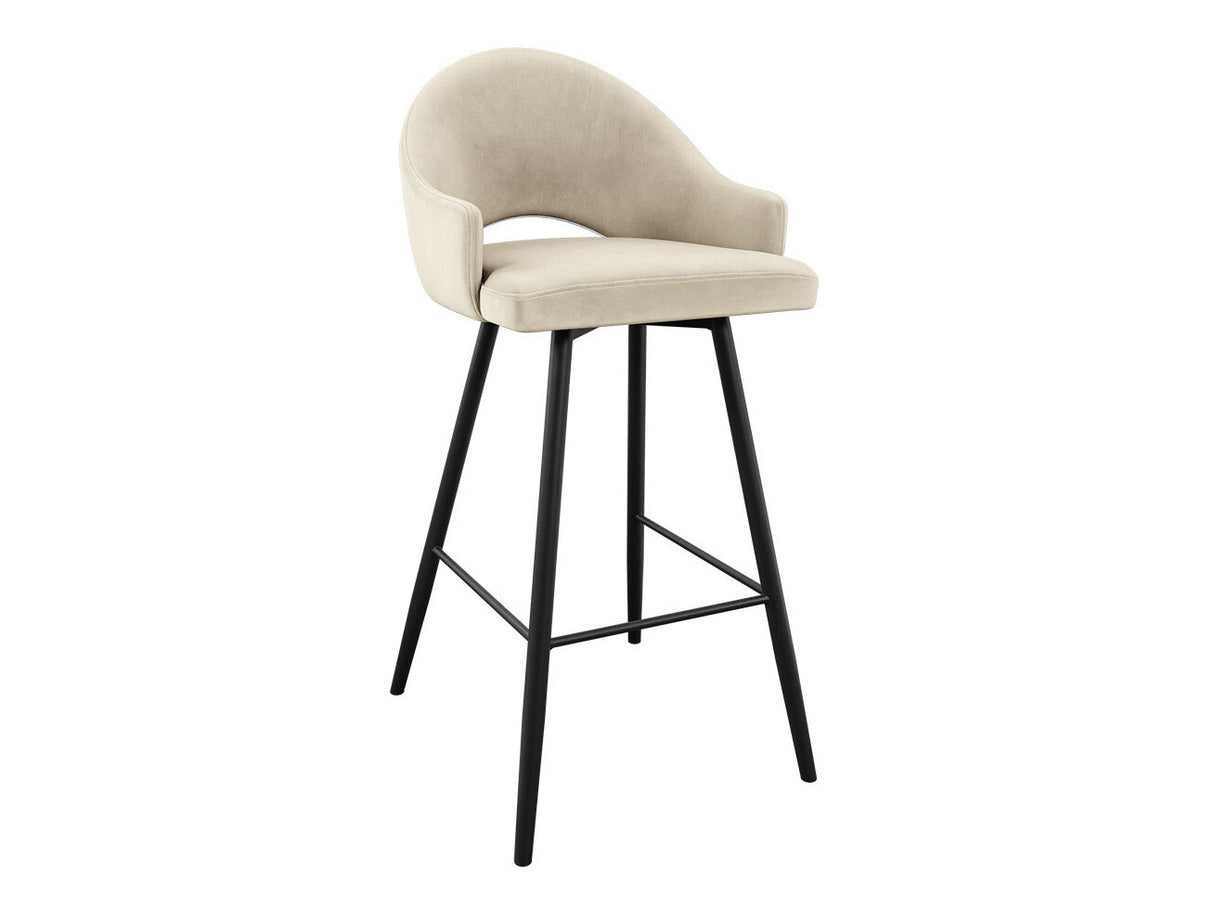 Bárszék Hoker ROSA, Szín: Fekete + Magic Velvet 2250, Lábak színe: Fekete