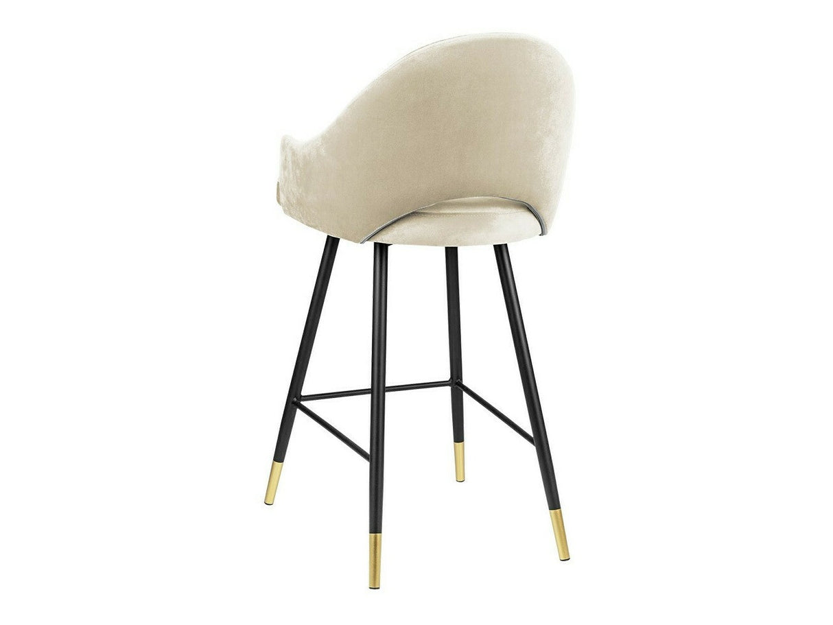 Bárszék Hoker ROSA, Szín: Fekete + Magic Velvet 2250, Lábak színe: Aranysárga