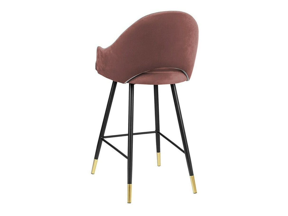 Bárszék Hoker ROSA, Szín: Fekete + Magic Velvet 2258, Lábak színe: Aranysárga
